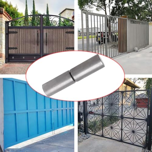 4 Pcs Weldable Barrel Hinges 4⅛ x 1" Heavy Duty Steel Weld On Bullet Gate Hinge 1200 lbs Load Capacity for Metal Swing Door,Trailer Ramp Gate, ½ Dia Pin,Ball Bearing Detachable Hinges