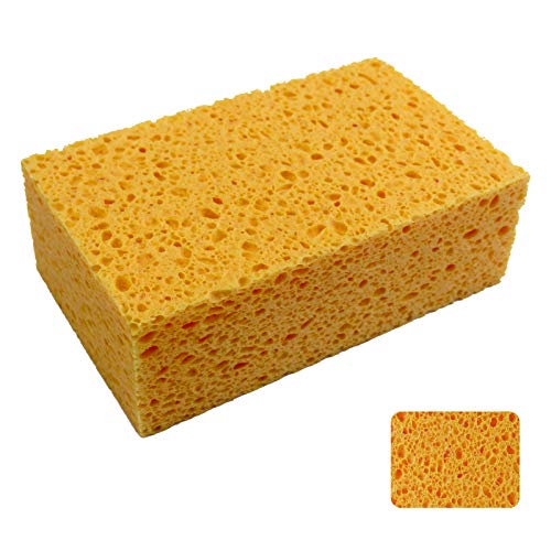 1 PCS x JK SP-T50 Large Sponge, Cleaning Sponges, Boat Bail Sponge, Handy Sponges, Cellulose Sponges, Natural Sponges, Commercial Sponges, Car Washing Sponge, Eco Friendly Sponge (6.5" x 4.0" x 2.0") - size: 6.5x4x2 Inch (Pack of 1)
