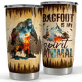 SANDJEST Bigfoot Tumbler Cup 20oz Sasquatch Gifts for Men Stainless Steel Insulated Tumblers Coffee Travel Mug Gift for Birthday Christmas - color: Bigfoot