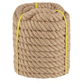 Twisted Manila Rope 1-1/2 in x 100 ft Rope Thick Hemp Ropes Natural Jute Ropes for Railing Docks Tug of War Decorating Crafts Nautical Landscaping Swing Hammock - size: 1-1/2inch x 100feet