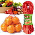Sukh 90PCS Mesh Produce Bags - 24Inch Vegetable Storage Net Bags Red | Mesh Vegetable Bags for Onion, Fruits, Seafood, and Other Agricultural Products Storage, Garden Harvest Produce Bags - color: Red