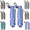 Majestic Ally Polypropylene Lead Rope with Removable Nickel Bolt Snap, 5/8 x 10 ft, for Horses and Livestock, 2 Pack (Sky Blu-Lilac-Gray) - color: Sky Blu-Lilac-Gray