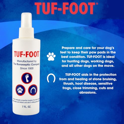 TUF-FOOT Dog Paw & Skin Protection Liquid – 7oz | Veterinarian Recommended | Heals & Protects Paws, Hooves & Skin | Lick-Safe Paw Protector for Dogs Against Hot Pavement, Ice & Salt