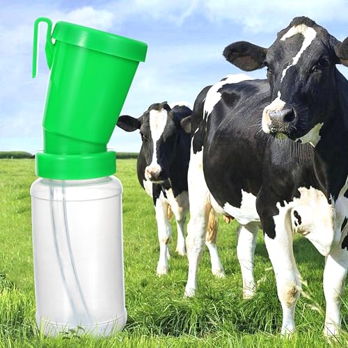 Blisstime Teat Dip Cup (Green) Non Reflow Nipple Cleaning Disinfection Dip Cup for Cow Sheep Goat - color: Green