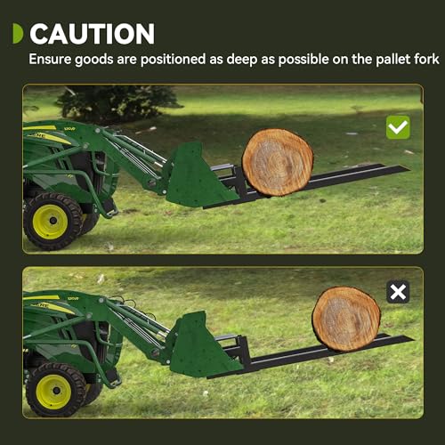 AUTOSAVER88 43" 2000lbs Clamp on Pallet Forks for Skid Steer Tractor Bucket | Quick Attach, Heavy Duty, Bolt-on, Length: 43" & Fork Length: 30", 45% Thicker Upgraded Wall, Reinforced Bolts & Screws - size: 43 Inch 2000lbs