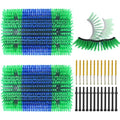 Livestock Scratching Brush Green Upgraded Large Goat Brush Cow Scratcher Brush Anti-Itch Tool Massage Grooming Cattle Brush With 12 Screws For Horses，Goat,Cattle,Cow,Sheep, Pigs（2pack） - size: 2 pack