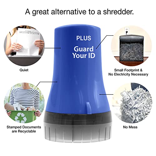 Guard Your ID Wide Identity Theft Protection Roller Stamp for Mail, Blue - color: Blue, size: Wide