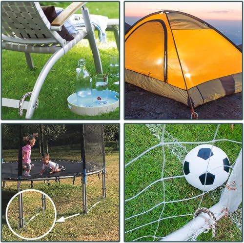 Eurmax USA 8-Pack U-Shape Ground Stakes,Rust-Proof Galvanized Steel Ground Anchors,Commercial Trampoline Stakes for High Winds,Secure Anti-Flip Tie Down for Soccer Goals,Swing Sets,Fences&Playsets - color: Silver, style: Arch Head