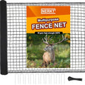 Plastic Mesh Fence 55gsm Thicker Temporary Deer Fencing, 4x75ft | Heavy Duty Black Plastic Fencing, Garden Netting Against Bird Deer Dog Chicken Critter Barrier, Safety Fence, Reinforced Edge - size: 4 x 75 Feet