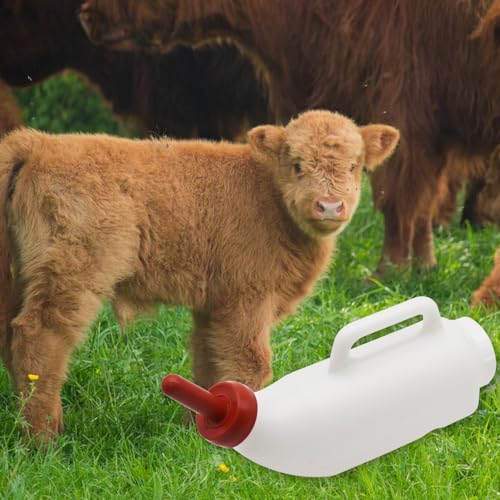 Calves Nursing Bottle with a Replacement Nipple 2.11 Quart Horizontal Calf Milk Feeding Bottle (Horizontal)
