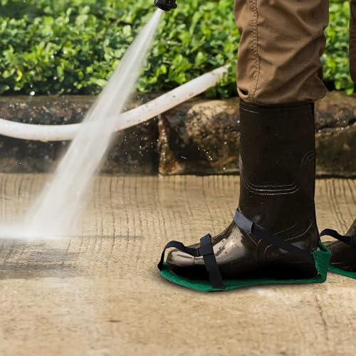 SAFE HANDLER Washable Shoe Scrubber for Floor Cleaning, Slip-Resistant, Easily Adjustable & Ergonomic, Reinforced Edges | Fits Adult Shoes (1 Pair)