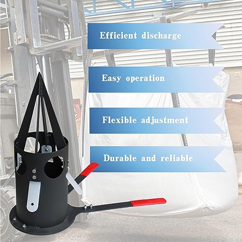 Big Bag Dispenser Bulk Bag Unloader Dischargers for Farms Construction Industry(Black) - color: Black