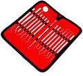 Set of 15 Stainless Steel Precision Micro Probe Scaler Set Combo, 5.5 inch- 6 inch Overall Length