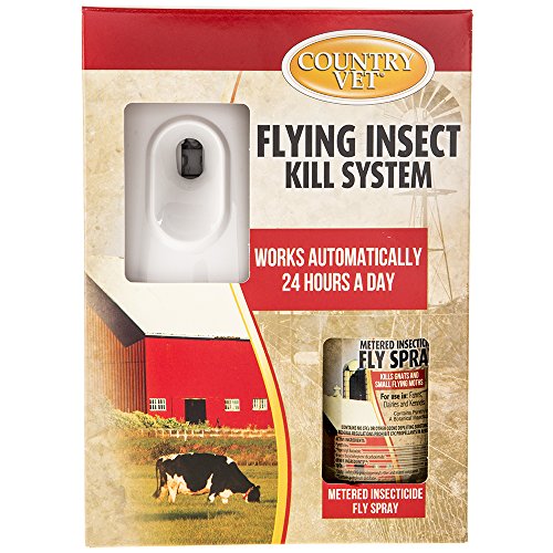 Waterbury Country Vet Flying InsectKill System - 24 Hour Control | Dispenser activates the metered valve every 15 minutes, 24 hours a day.