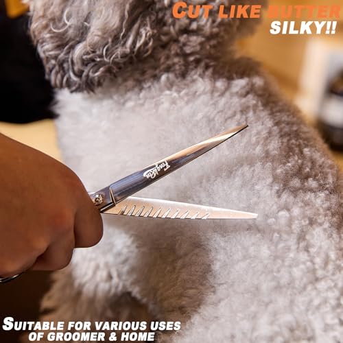 High-end Professional Dog Grooming Scissors Pet Grooming Shears 7.5 Inches Extremely Very Sharp Made Of Stainless Steel Alloy By Hand For Dog Cat Groomer - color: 7.5inch Shears