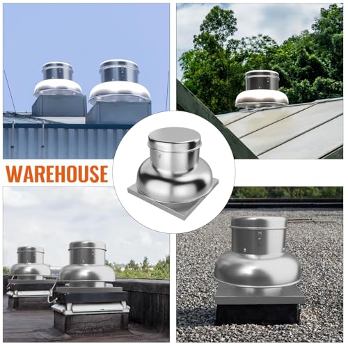 PeakPursuit 2400 CFM Upblast Roof Exhaust Fan, Direct Drive, 25" Base | High-speed direct drive, <65dB quiet, rust-resistant, pre-wired, for restaurant, warehouse, industrial ventilation - size: 2400 CFM
