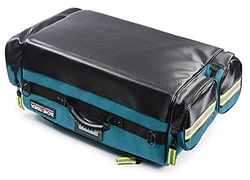 Scherber Fully-Stocked Premium First Responder Bag | HSA/FSA Approved | Large Pro EMT/EMS Trauma, Bleeding & Oxygen Medical Kit | CAT Tourniquet, HyFin Chest Seal & 250+ First Aid Supplies (Blue) - color: Blue
