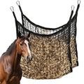 2 Pcs 31x28in Slow Feed Hay Nets for Horses Hanging Hay Bag Black | Large Capacity,All-Day Feeding Hay Feeder for Goats Sheep Donkey & Trailer,Durable Mesh Design
