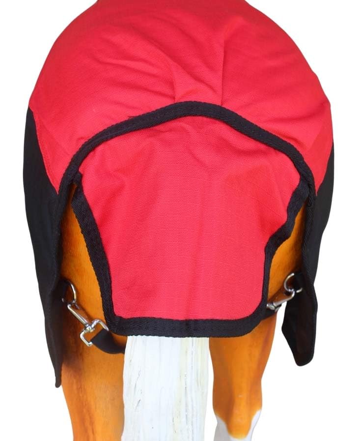 Challenger 1200D Miniature Weanling Donkey Pony Horse Foal Winter Blanket 51975RD - color: Red Black Wave, size: 36 Inches