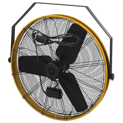CAT fans - 30 Inch Outdoor IPX4 Weatherproof High Velocity Wall Mounted Shroud Fan. 8900 CFM, 3 Speed - For Industrial, Commercial, & Residential Use. cETL Certified (HVOD-30S-NG)