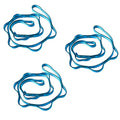 53 Inches Nylon Daisy Chains Rope Climbing Lanyard Straps Looped Strong Slings 23 kN Aerial Yoga Webbing - color: 3PCS Blue