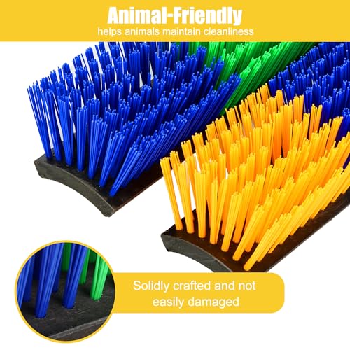 Livestock Scratch Brush, 4-Pack for Horse Grooming | Relief Self-Grooming Goat Scratcher Help Stay Comfortable on the Back of Livestock Cattle Scratch for Goat, Cow, Sheep