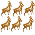 6Pcs Gold Goat Balloons, You Are The Goat Balloon,Capricorn Party/Greatest Of All Time Sports/Graduation/Birthday/Retirement Party Decoration Supplies,Farm Goat Balloons