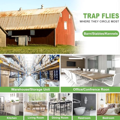LFSYS 35XL Window Fly Traps Indoor Fruit Fly Traps for Indoors | Window Fly Traps Sticky Paper Indoor Fruit Fly Gnat Trap Fly Strips