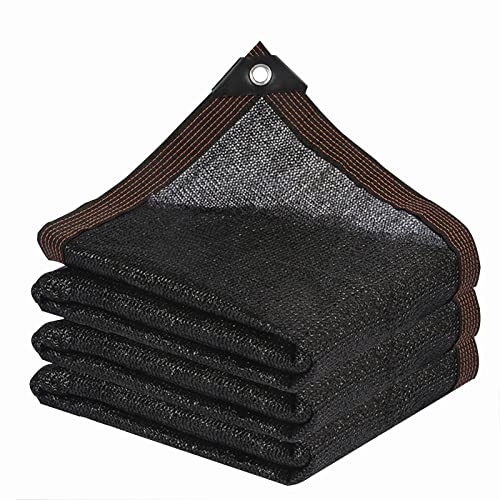 Shade Cloth - Garden Shade Mesh Netting with Grommets Outdoor Sun Shade Cover for Pergola Patio Plants Greenhouse Chicken Coop Black 90% Shading Rate(6X16FT) - size: 6.5X16ft