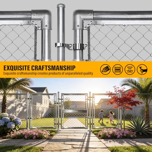 2-3/8" x 1-7/8" Chain Link Gate Latch Heavy Duty Stainless Steel Fence Gate Fork Latch Hardware with Padlock Hole 1pcs - color: 2-3/8"x1-7/8"