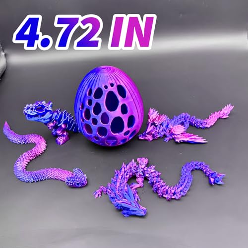 5pcs，12" 3D Printed Dragon Eggs,Dinosaur Egg,Crystal Dragon Toys,Snake Eggs, T Rex，Animals,Fidget Toy,Desk Executive Toy，Easter Eggs Basket Stuffers,Toys for Boys Kids Teen 5-7 4-6 8-12 (OO-03) - color: Oo-03