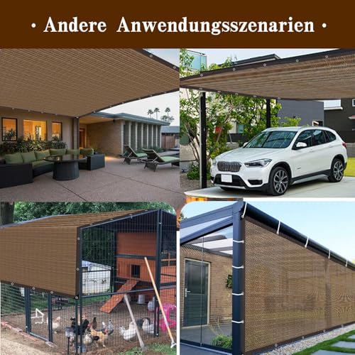 80% Shade Cloth -5x20FT Sunblock Net with Grommet,Lightweight and Durable UV Protection,Shade Cloth for Garden Patio Pergola Balcony Plants Greenhouse Dog Kennel Chicken Coop Outdoor - size: 5×20FT