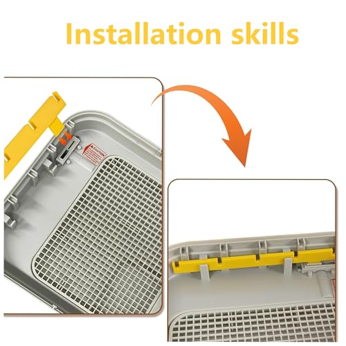 2-Pack Egg Turner Support Bars for Maticoopx 30 Incubator,Holds 5 Baskets Automatic Egg Roller (Yellow) - color: Yellow