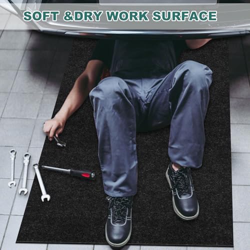 60" x 72" Giant Oil Drip Mat for Garage Driveway, Reusable Floor Oil Spill Leak Absorbent Pads for Motorcycle Car Oil Leak Stain Resistant - size: 5' x 6'