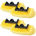 Vesici Car Wash Brush Head with Soft Detailing Bristle Flow Thru Car Cleaning Brush Exterior Car Wash Equipment for Auto Truck RV Boat Camper Washing, 10 Inch(Yellow,4 Pcs) - color: Yellow