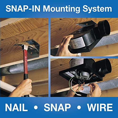 Air King BFQ50 ENERGY STAR® Qualified SNAP-IN Exhaust Fan, 50 CFM - color: BFQ50
