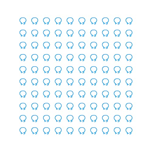 Zerodis 100PCS 8mm Leg Rings, Plastic Identification Bands for Pigeons, with Reusable Easy to Install for Poultry Dove Marking (Light Blue) - color: Light Blue