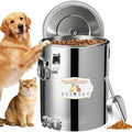 UPSKYPET35lb Dog Food Storage Container, Airtight Stainless Steel | Extra Large Capacity, Rust-Proof, Moisture-Proof, Deters Pets from Opening & Stealing Food, Easy to Clean, Keeps Food Crispy - size: 35lb
