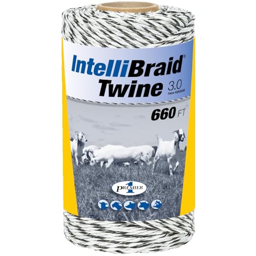 Premier 1 IntelliBraid® Twine PE 3.0 – 3mm, 660 ft | 2 tinned copper + 4 SS filaments. 48Ω/1000ft. Thicker than standard twine for better visibility. Braided for flexibility. - size: 660' Roll