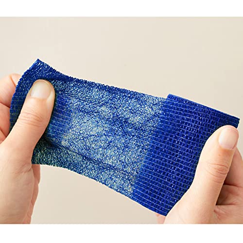 Juvale Stretch Vet Wrap - Self-Adherent Pet First Aid Tape - Secure Ankle Wrap & Wrist Support - Athletic Tape for Sports Use - Pack of 12, 2 in x 6 yd, 6 Colors