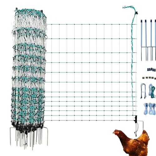 RentACoop Poultry Netting Electric Fence - 48" H x 168' L