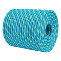 1/2 Inch Arborist Rigging Rope (150 Ft) | 9,000 lbs MBS Double Braid Polyester Bull Rope | ASTM F2116 Certified Static Line for Tree Removal, Heavy Limb Lowering & Utility Hoisting - Blue - size: 1/2IN x 150 FT, style: Blue Fluorescent Green