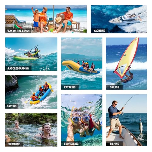 Waterproof First Aid Kit 186 Pcs Survival Gear, Portable Small Boat Dry Bag Bug Out Bags, Emergencies Medical Kit Ideal for Boating, Fishing, Hiking, Camping, Kayaking (Red) - color: Red