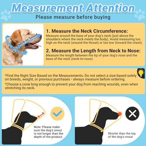 Dog Cone to Stop Licking, Clear Recovery Collar with Detachable Zipper, Sturdy Elizabethan Collar for Large Medium Small Dogs, Soft Adjustable Cone After Surgery Patented, Khaki S - color: Khaki, size: S(Neck: 10"-11.75")