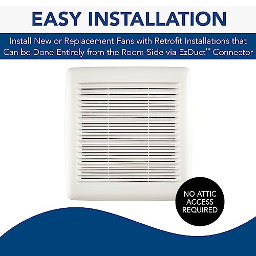 Broan-NuTone A80 Ventilation Fan with Roomside Installation, 80 CFM, 2.0 Sones White - style: 80 CFM