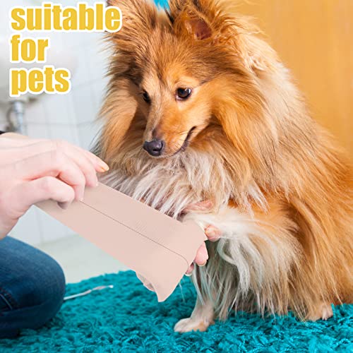 4 Rolls Elastic Tape Adhesive Elastic Tape Self Adhesive Bandage Wrap Flexible Stretch Bandages for Sports Ankle, Knee and Wrist Sprains Animal Pets, 5 Yard (4 Inch in Width) - size: 4 Inch in Width