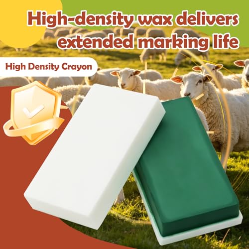1 pcs Mark Harness Crayons for Sheep & Goat Breeding Marking Harness,Vivid and Long Lasting (Green) - color: Green