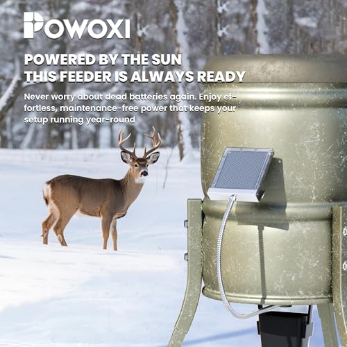 POWOXI 12V 1.7W Deer Feeder Solar Panel Waterproof with Bracket & Clip | Outdoor for Deer Feeder | 95% Clear PC Panel | Fast 12V Charge | IP65 Waterproof | Stainless Bracket & Alligator Clip - size: 12 volt
