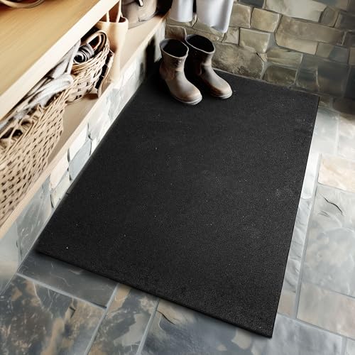 Mohawk Home Heavy Duty Rubber Stall Mat - Gym Floor- Under Dog Crate - All Purpose Utility 3' x 4' - 1/2" Thick - Diamond Texture - size: 3' x 4' (Rectangular)