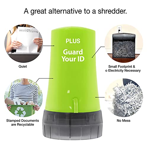 Guard Your ID Identity Theft Protection Roller Stamp, 3-Pack for Mail - color: Green, size: Standard 3-Pack